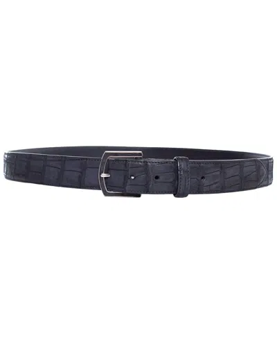Pre-owned Loro Piana Alligator Belt (authentic Pre-loved)