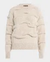 Loro Piana Alpe Faller Crewneck Sweater Pecora Nera Gg 3 In J1sd Cloudy Mel-cher