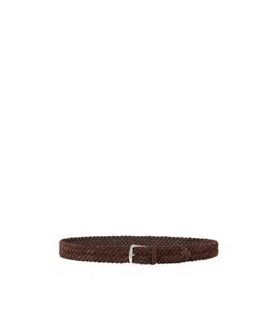Loro Piana Alsavel Belt In Brown