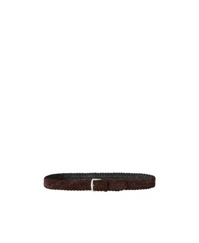 Loro Piana Alsavel Buckle Belt In Black