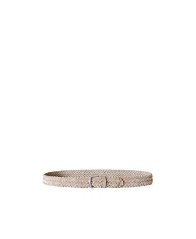 Loro Piana Alsavel Belt In Nude