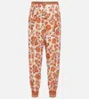 Loro Piana Alvy Floral Silk Georgette Tapered Pants In Multicoloured