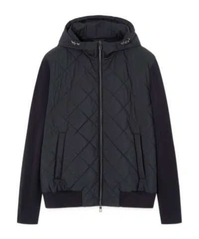 Loro Piana Ampay Bomber Jacket In Blue