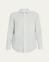 Loro Piana Andre Button Down Linen Solaire Shirt