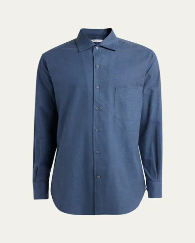 Loro Piana Andre Button-down Shirt In Blue