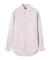 Loro Piana Andre Button Down Silk Blouse In White