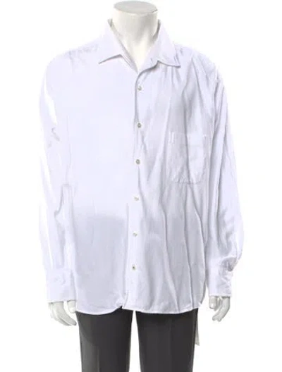 Pre-owned Loro Piana Andre Striped Dress Shirt In White