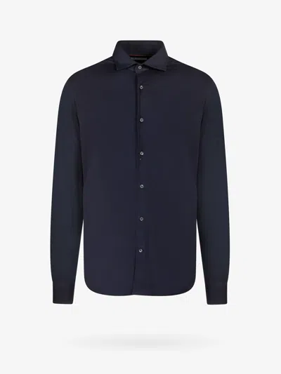 Loro Piana Andrew Cotton Shirt In Blue