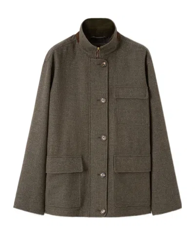 Loro Piana Andrey Field Jacket In Brown