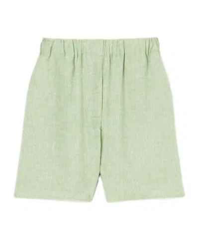 Loro Piana Angelo Bermuda Shorts In Soft Green Tea