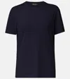 Loro Piana Angera Cotton Jersey T-shirt In Blue