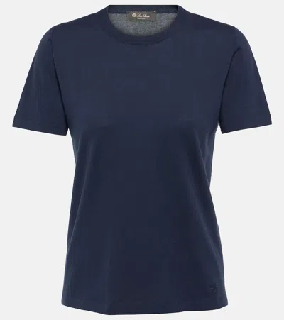 Loro Piana Angera Cotton T-shirt In Blue