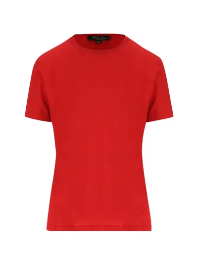Loro Piana Angera Crew-neck T-shirt In Red