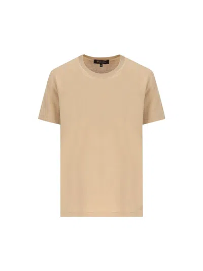 Loro Piana Angera Crewneck T In Quarzite Beige