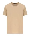 Loro Piana Short Sleeved Crewneck T-shirt In Nude