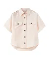 Loro Piana Annalisa Linen And Wool Blouse In Light Petal Color