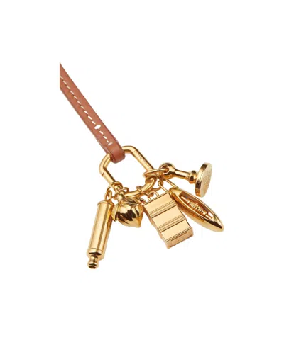 Loro Piana Anniversary Bag Charms In Warm Tan/jewel Sun Gold