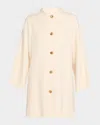 Loro Piana Anthony Single-breasted Cashmere Coat In White