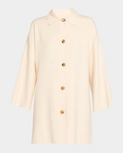 Loro Piana Anthony Single-breasted Cashmere Coat In White