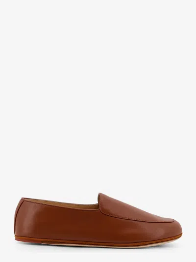 Loro Piana Anton Walk Leathr Loafers In Brown