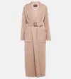 Loro Piana Menforth Long Fitted Cashmere Coat In Pink