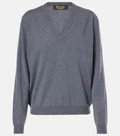Loro Piana Arona Cashmere Sweater In Blue