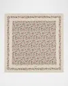 Loro Piana Arundel Gardens Field Silk Foulard Scarf In Brown