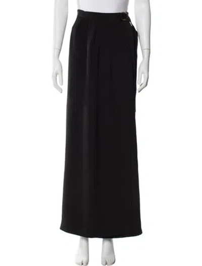 Pre-owned Loro Piana Athina Long Skirt W/ Tags In Black