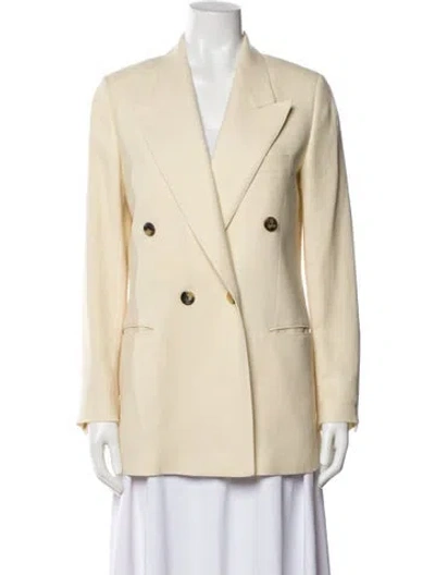 Pre-owned Loro Piana Aurora Linen Blazer In Neutral
