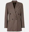 Shop Loro Piana Aurora Virgin Wool Blazer In Brown
