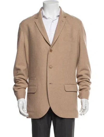 Pre-owned Loro Piana Baby Camel Blazer In Neutral