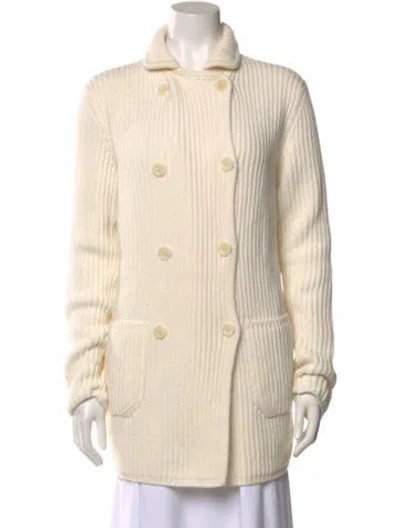 Pre-owned Loro Piana Baby Cashmere Baby Cashmere Sweater In White