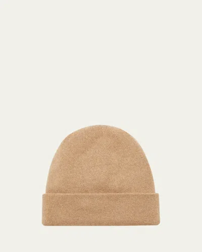 Loro Piana Baby Cashmere Beanie In Brown