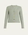 Loro Piana Baby Cashmere Cable Knit Cardigan