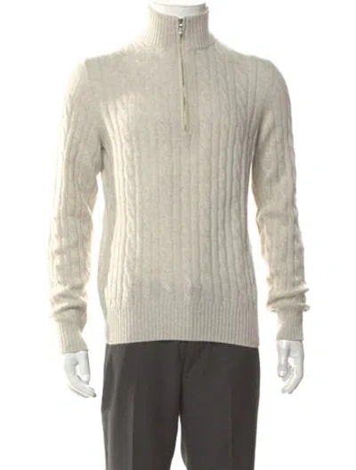 Pre-owned Loro Piana Baby Cashmere Cashmere Polo Sweater W/ Tags In Gray