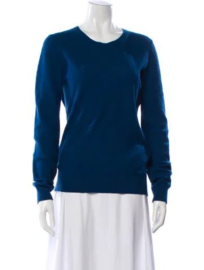 Pre-owned Loro Piana Baby Cashmere Cashmere Sweater In Blue
