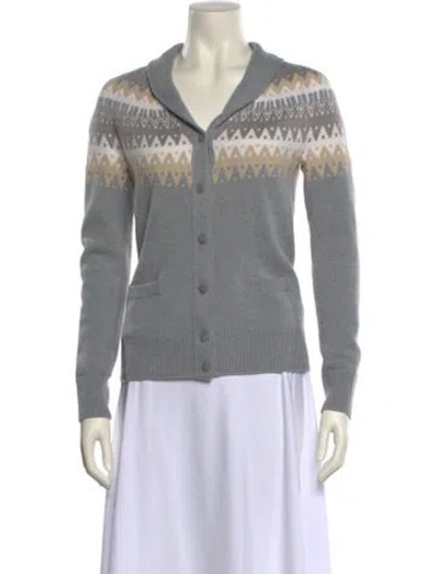 Pre-owned Loro Piana Baby Cashmere Cashmere Sweater In Gray
