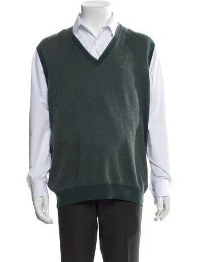 Pre-owned Loro Piana Baby Cashmere Cashmere Sweater Vest In Green