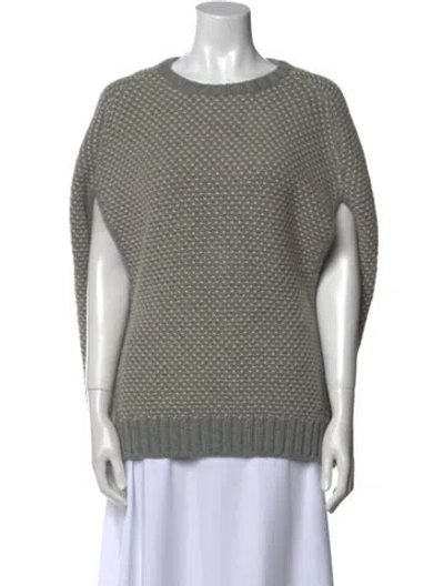 Pre-owned Loro Piana Baby Cashmere Crew Neck Sweater In Gray