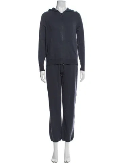 Pre-owned Loro Piana Baby Cashmere Pant Set In Blue