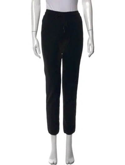 Pre-owned Loro Piana Baby Cashmere Straight Leg Pants In Black