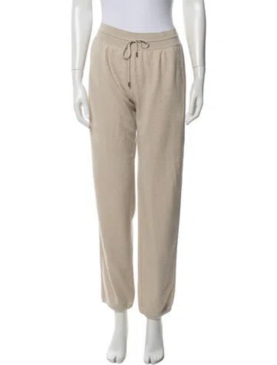 Pre-owned Loro Piana Baby Cashmere Straight Leg Pants In Neutral