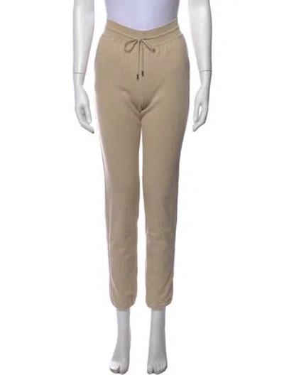 Pre-owned Loro Piana Baby Cashmere Straight Leg Pants In Neutrals