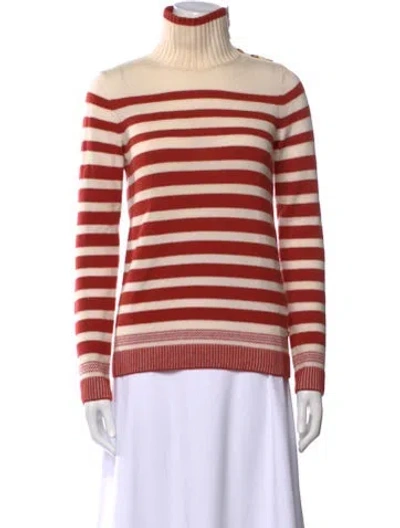 Pre-owned Loro Piana Baby Cashmere Striped Sweater In Neutral