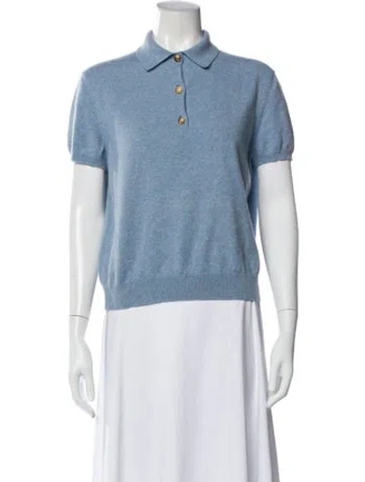 Pre-owned Loro Piana Baby Cashmere Sweater In Blue