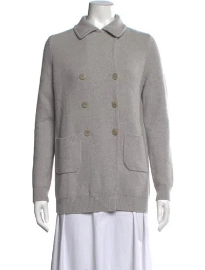 Pre-owned Loro Piana Baby Cashmere Sweater In Grey