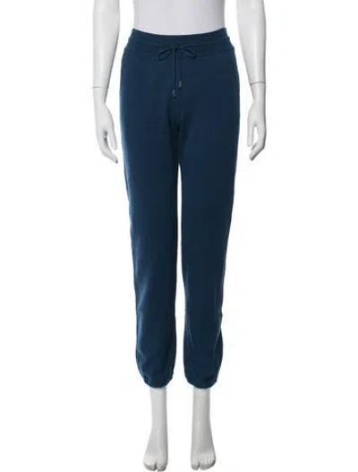 Pre-owned Loro Piana Baby Cashmere Sweatpants In Blue