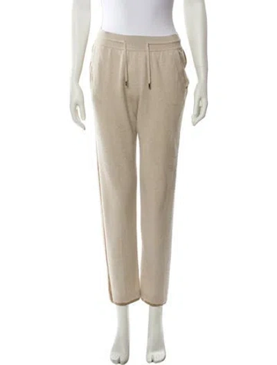 Pre-owned Loro Piana Baby Cashmere Sweatpants In Neutral