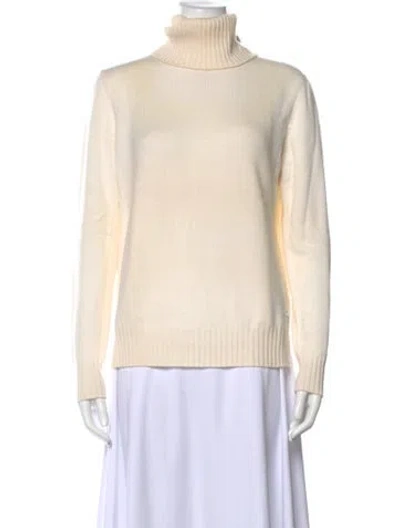 Pre-owned Loro Piana Baby Cashmere Turtleneck Sweater In Neutral