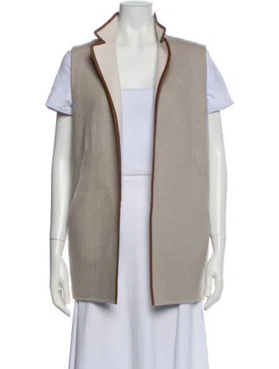 Pre-owned Loro Piana Baby Cashmere Vest In Gray